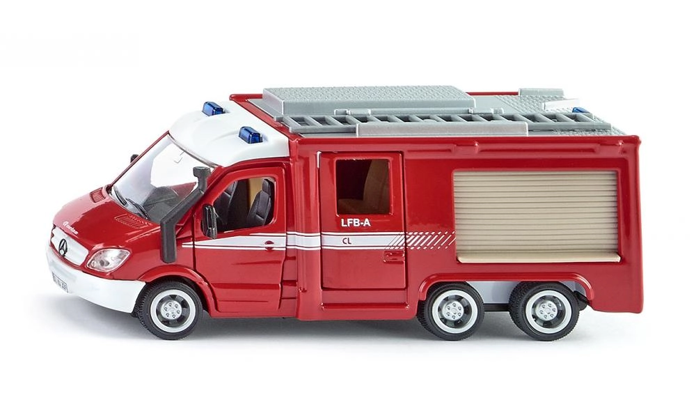 SIKU Super - Mercedes-Benz Sprinter požární auto s žebříkem 1:50