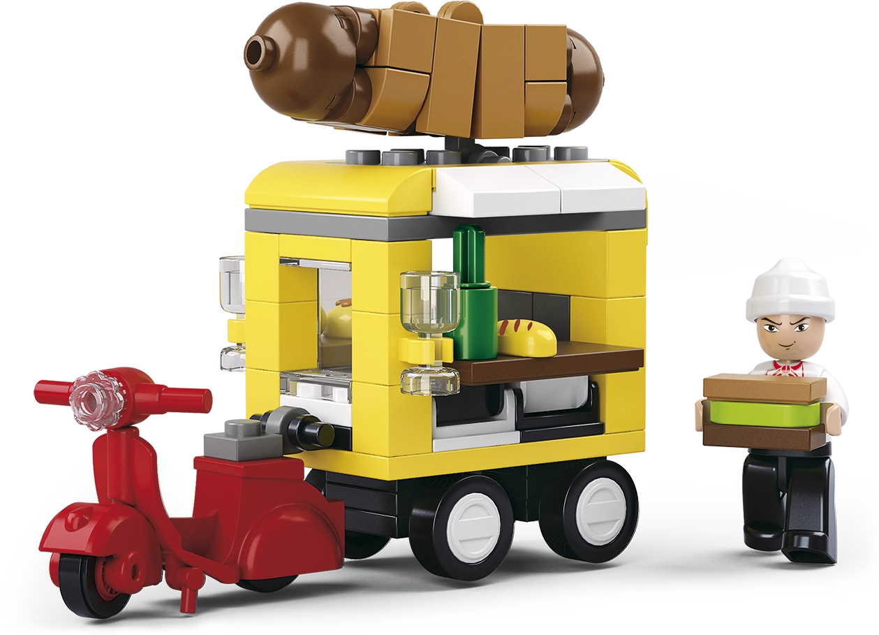 Sluban Town Business street M38-B0565 Hot-dog vůz