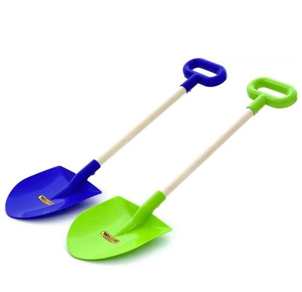 plastová lopatka s dřevěnou rukojetí POLESIE 61 cm