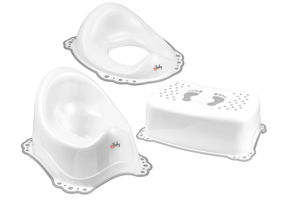 Maltex protiskluzová dětská souprava Classic – bílá