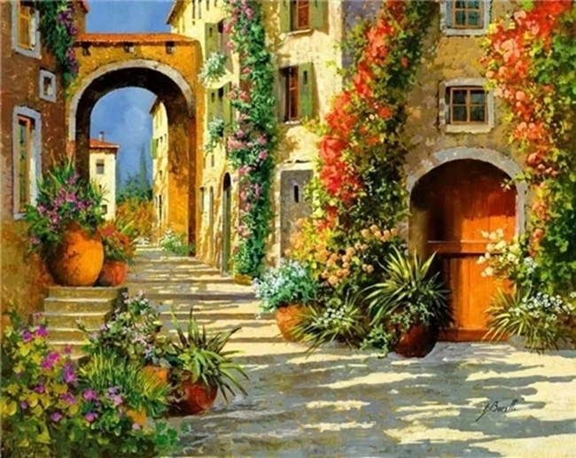 Norimpex Malování podle čísel Balkánské město 40 × 50 cm