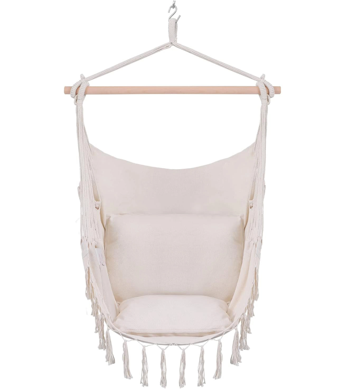 Závěsné brazilské křeslo LUA, béžové