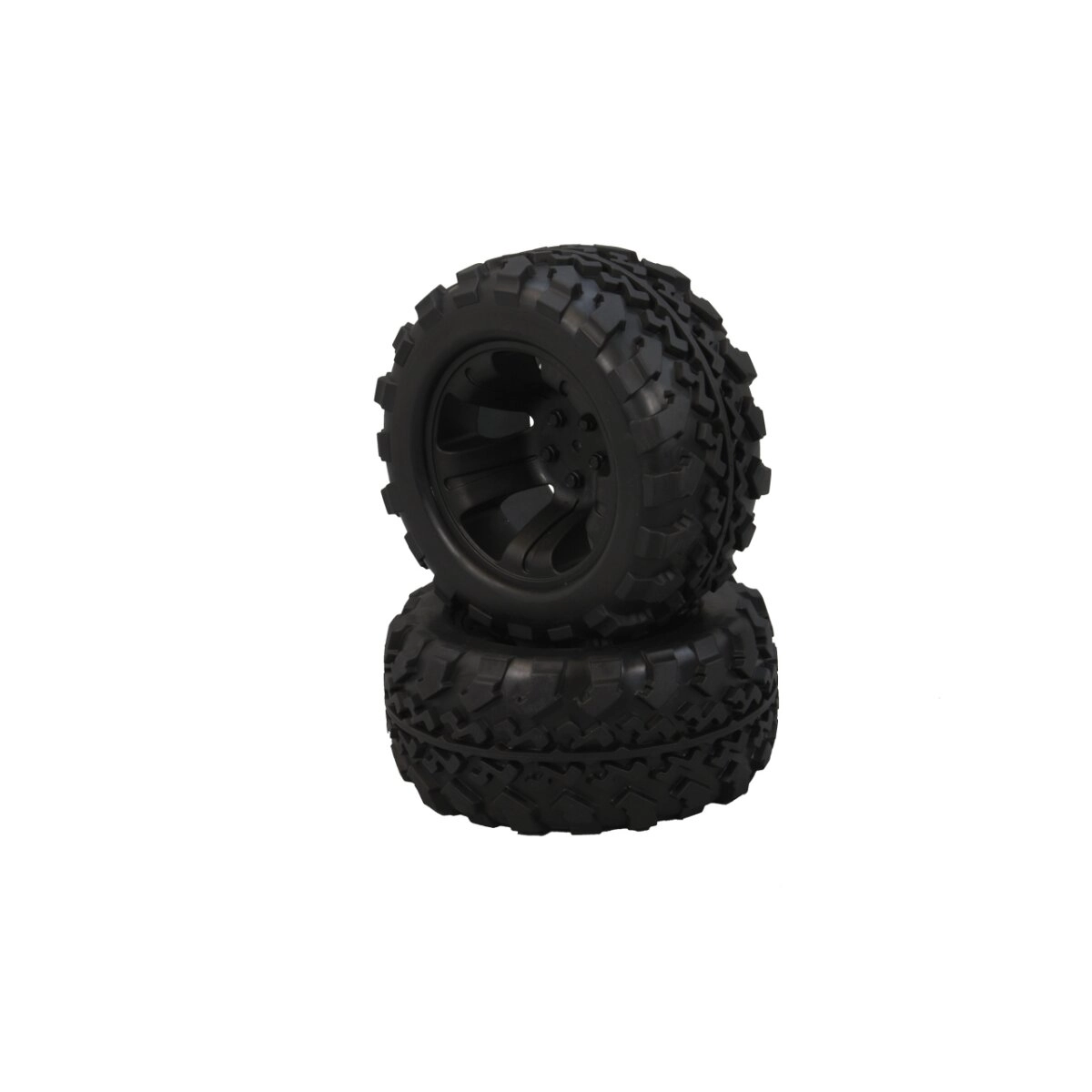 Kola s ráfky pro RC model Tiger 1:10, černá