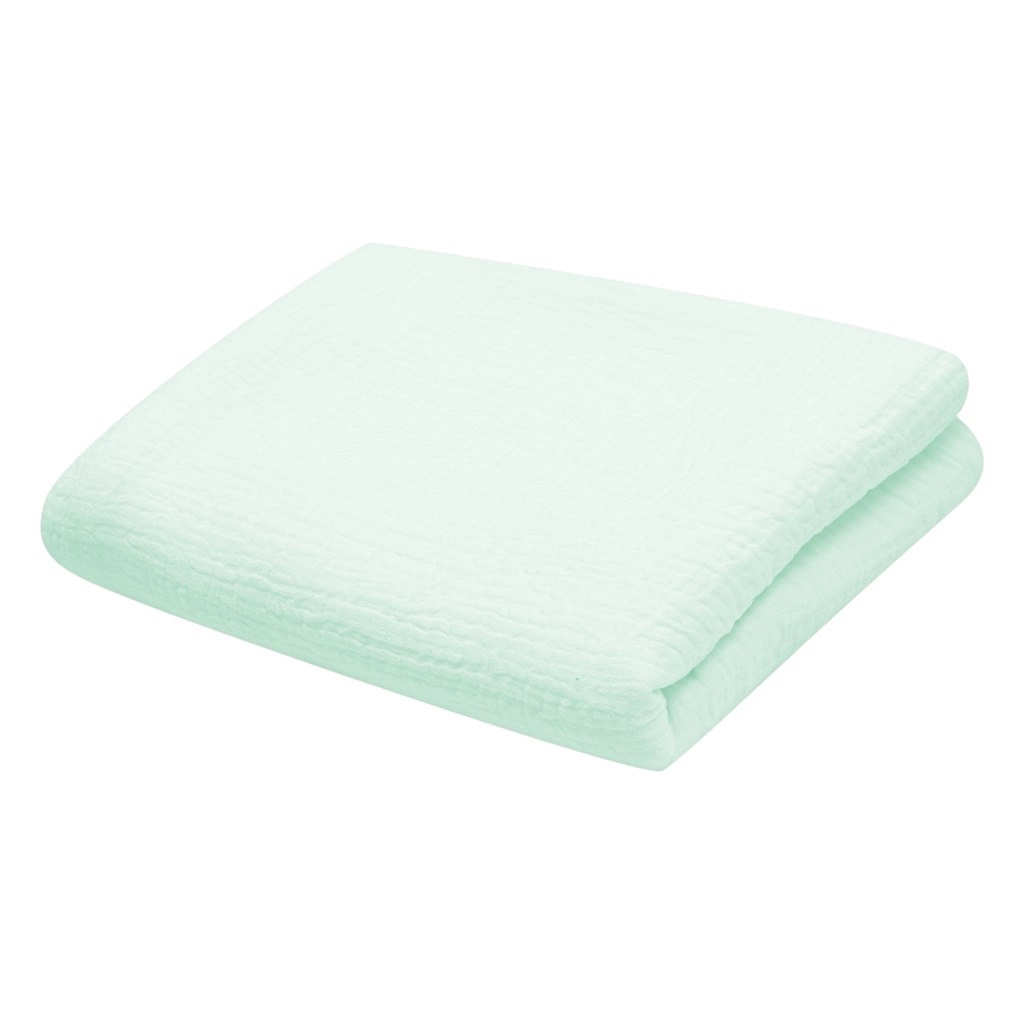 Mušelínová dětská deka NEW BABY 70 × 100 cm mint