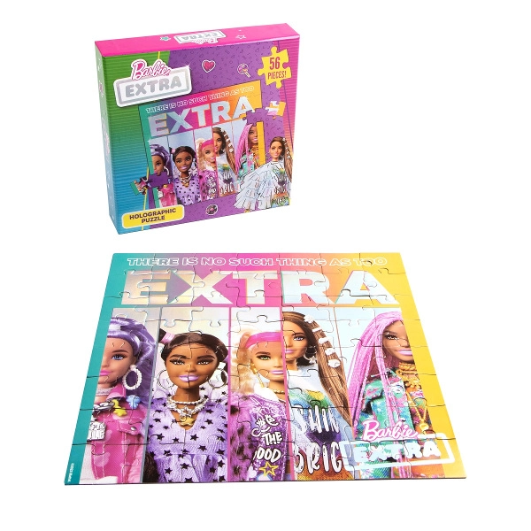 Barbie holografické puzzle 56 dílků