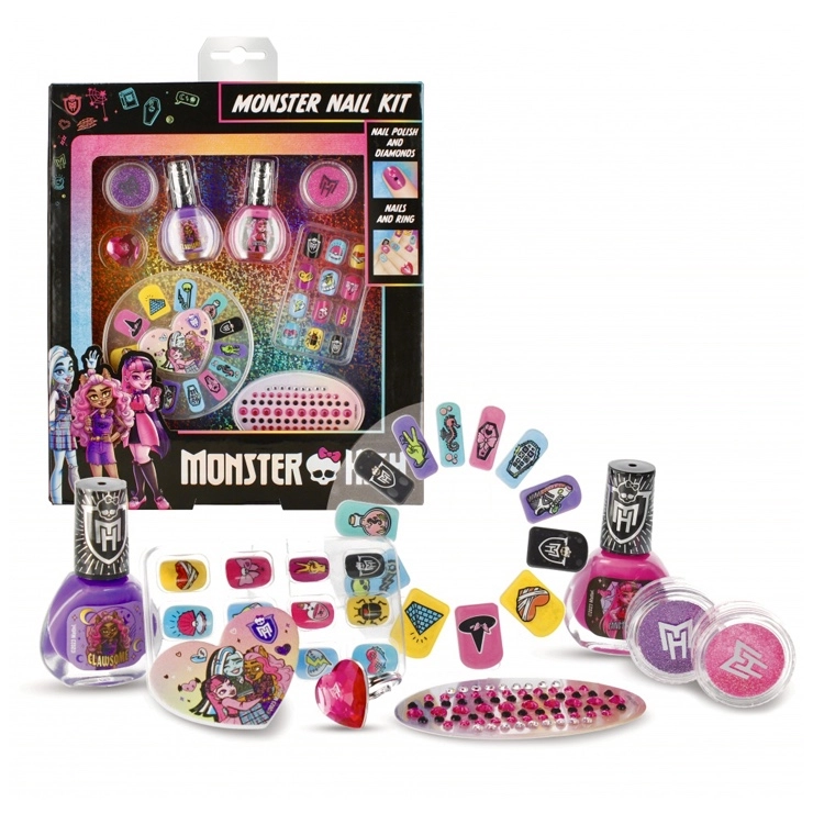 monster high nehtový set
