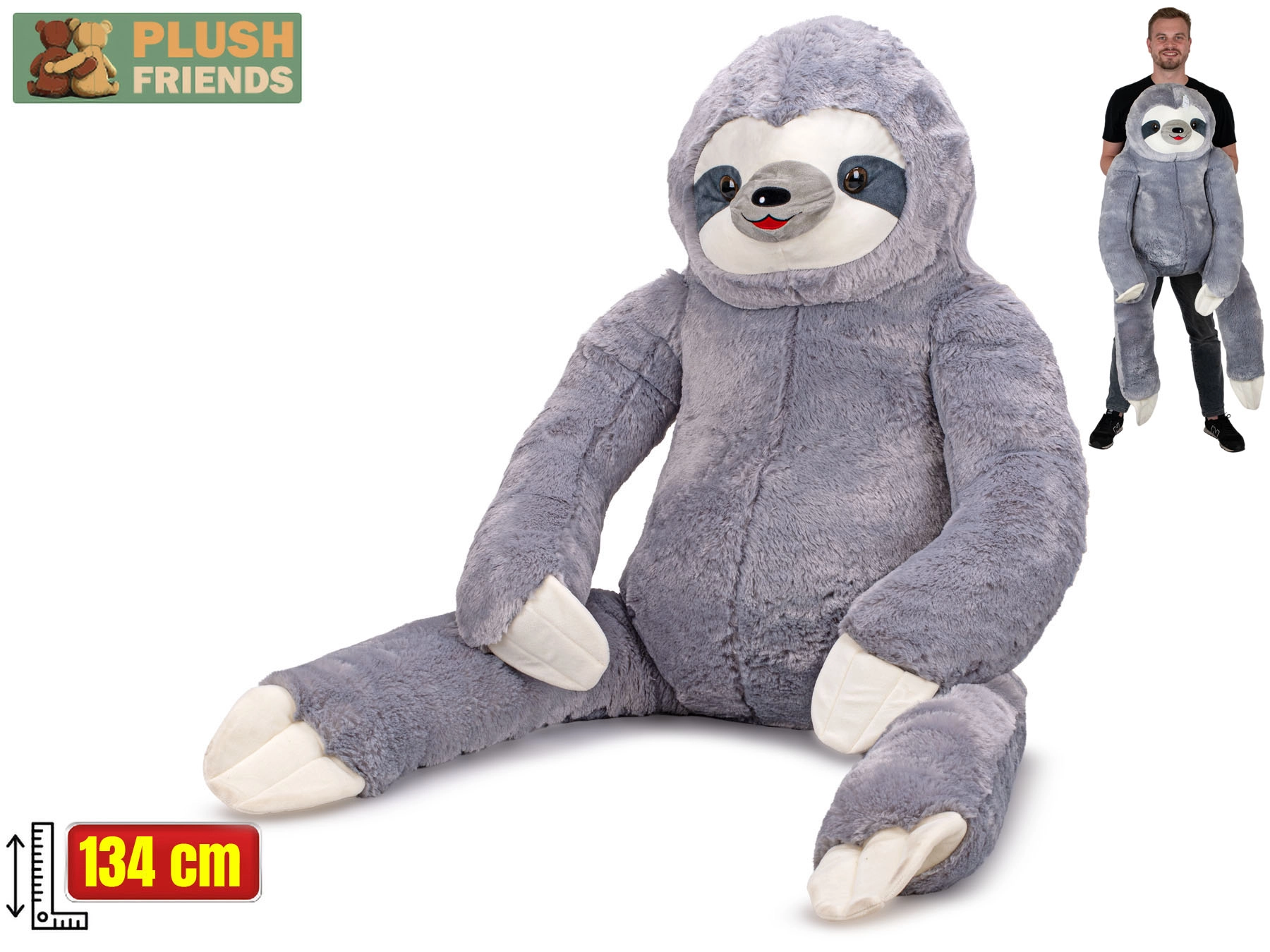 Plush Friends plyšový lenochod 134 cm