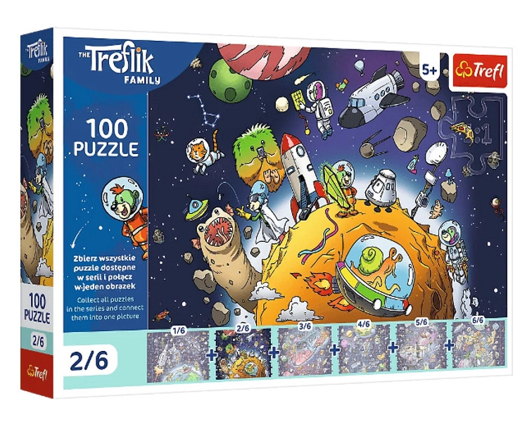 Puzzle Treflik ve vesmíru 100 dílků