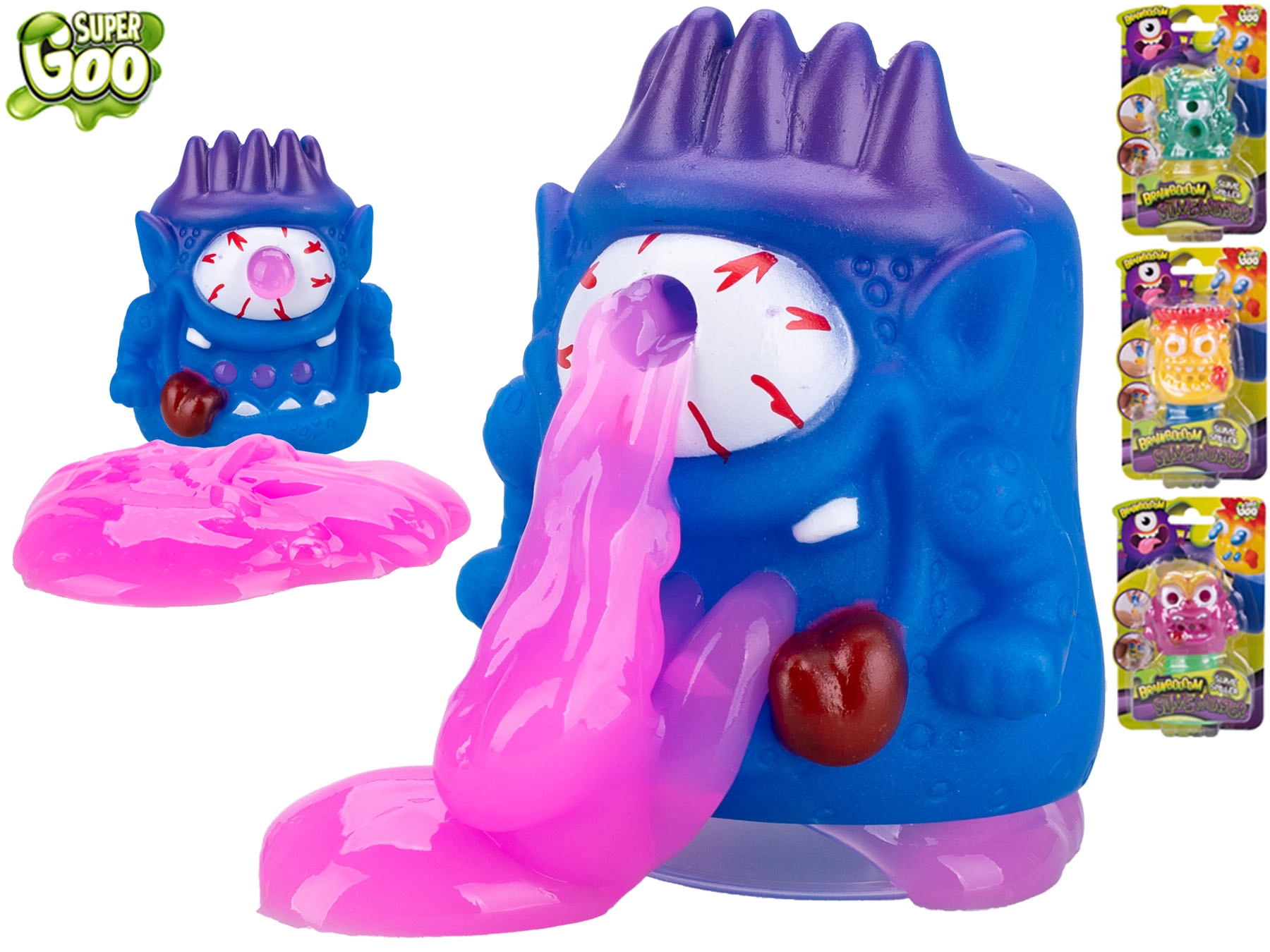 Super Goo Brainboooom příšerka se slizem 6 cm