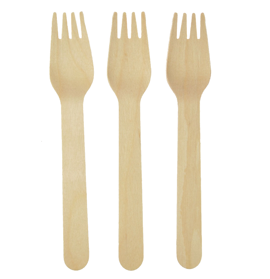 Dřevěné vidličky Arpex Go Green 16 cm, balení 8 ks