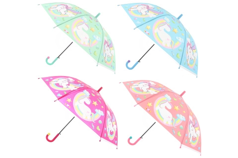 Deštník s jednorožci vystřelovací