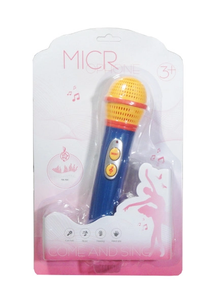 Dětský barevný mikrofon se světlem a hudbou