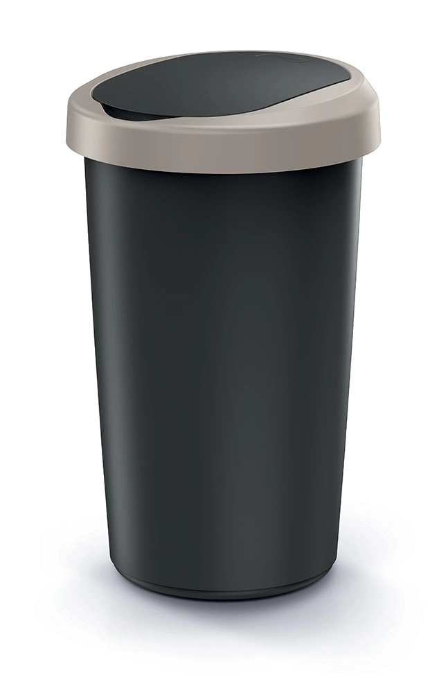 Prosperplast Odpadkový koš COMPACTO 25 L černý/hnědý