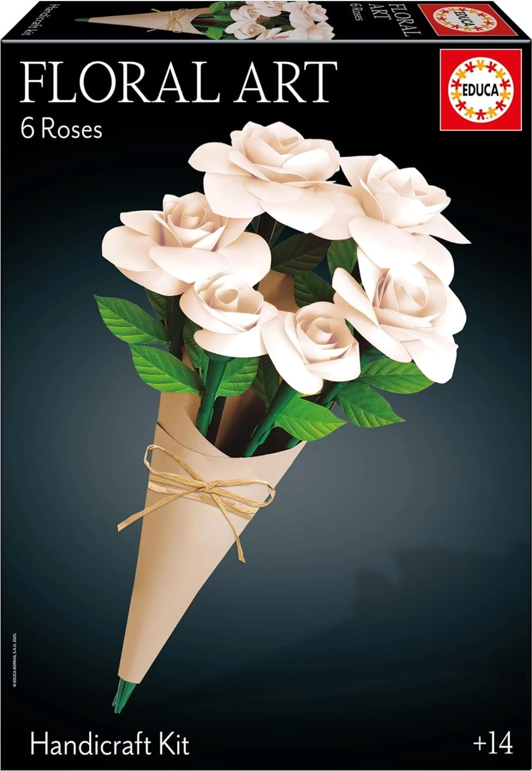 Educa 3D puzzle Floral Art – bílé růže