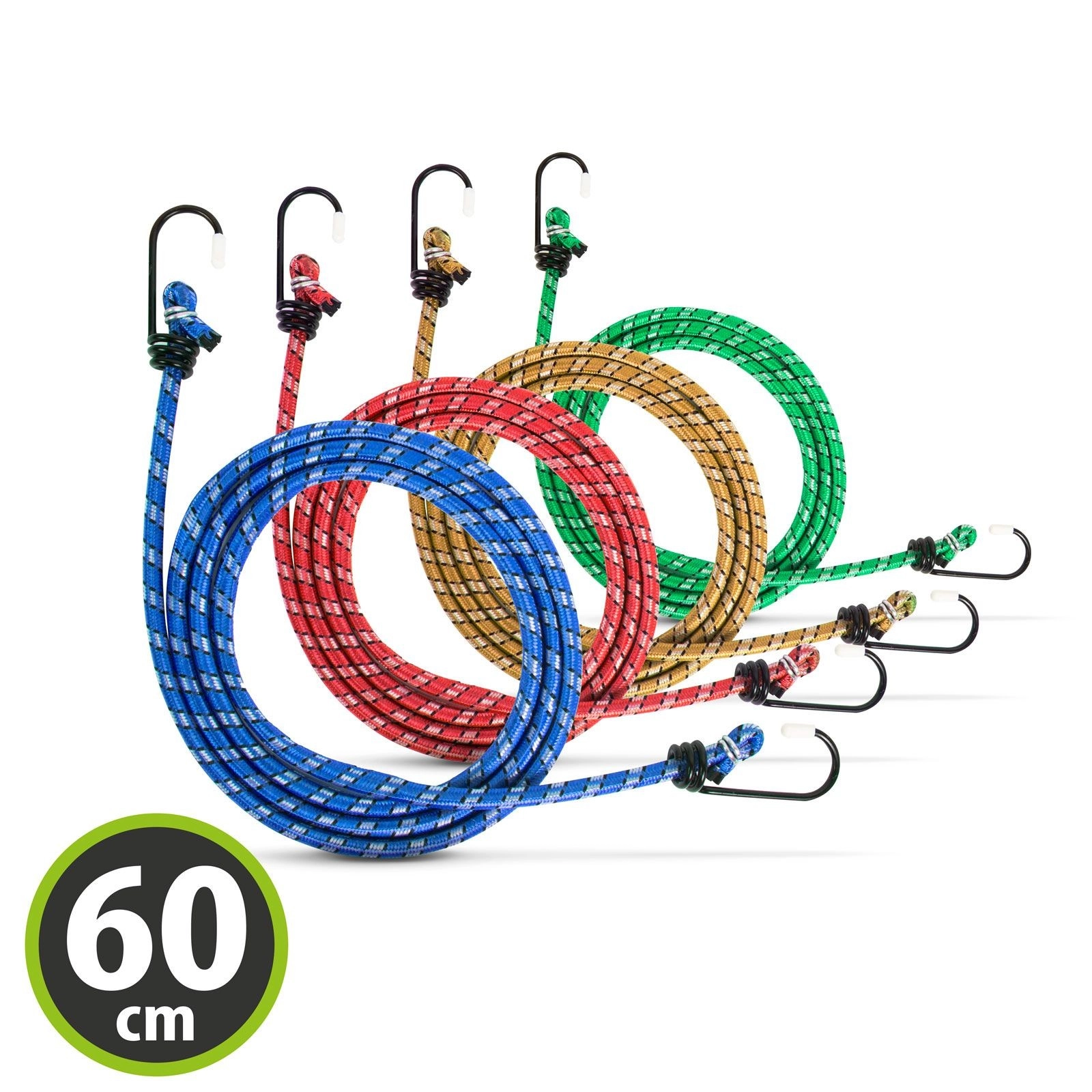 Sada upínacích gumových pavouků 60 cm, 4 kusy