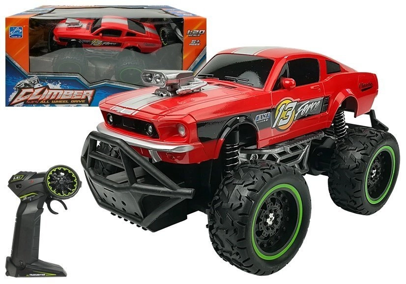 Dálkově ovládané R/C 6,5 km/h Vysoká kola Červená