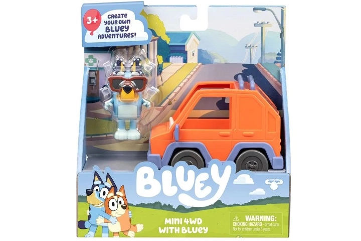 Bluey terénní auto 4WD s figurkou