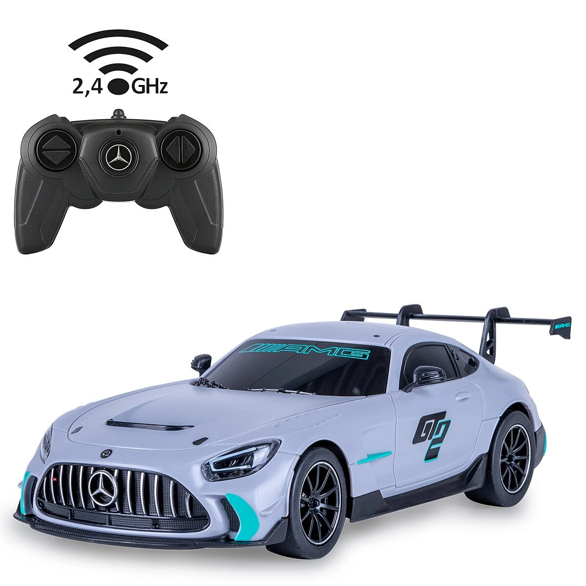RC auto Mercedes-AMG GT2 1:24 šedé