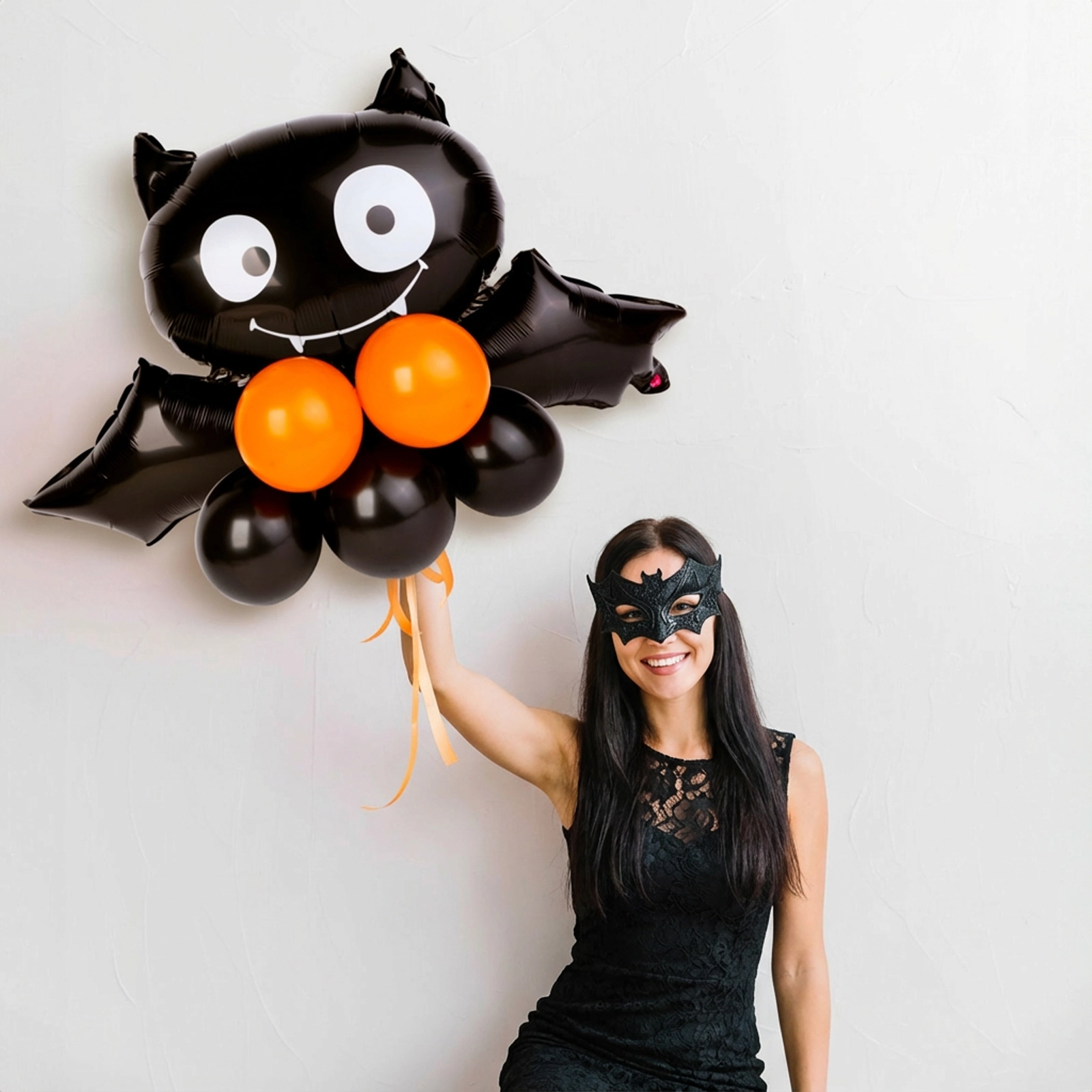 Halloweenská balónová dekorace netopýr