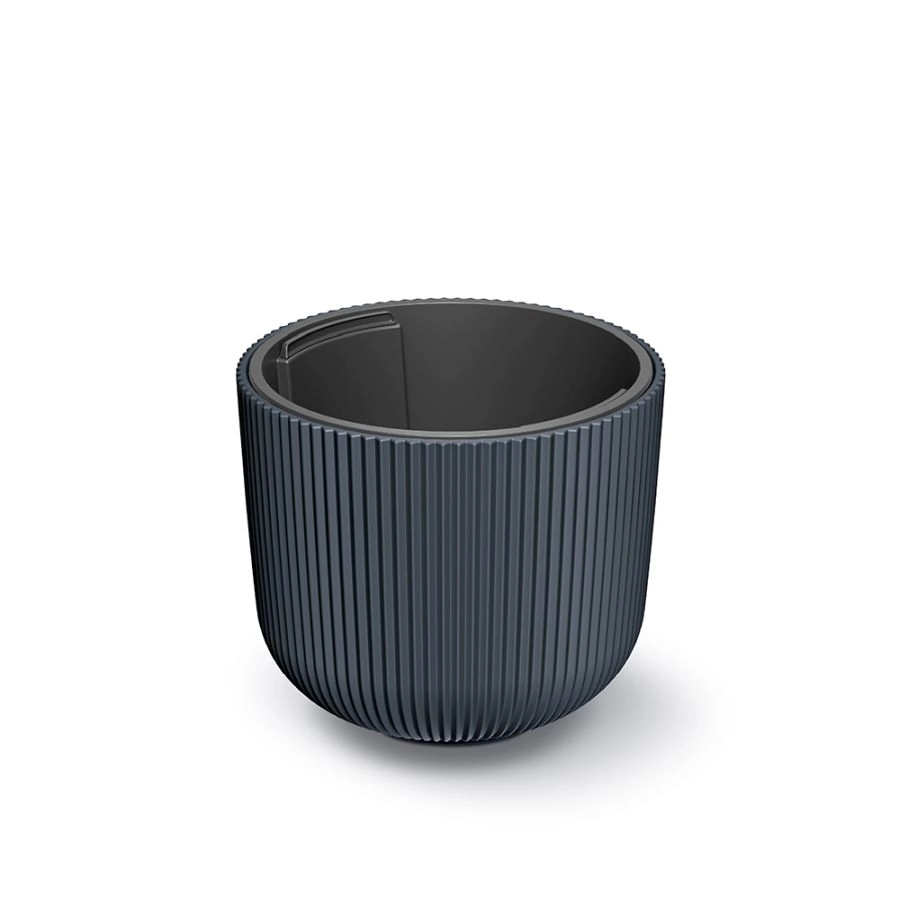 Prosperplast Květináč s vkladem MILLY antracit 29,8cm