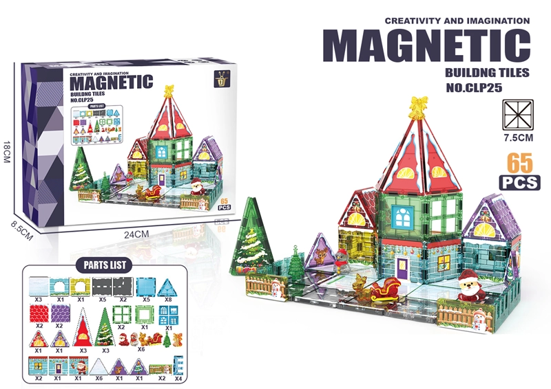 Levně Magnetické stavebnice domek Mikuláše 65 dílů