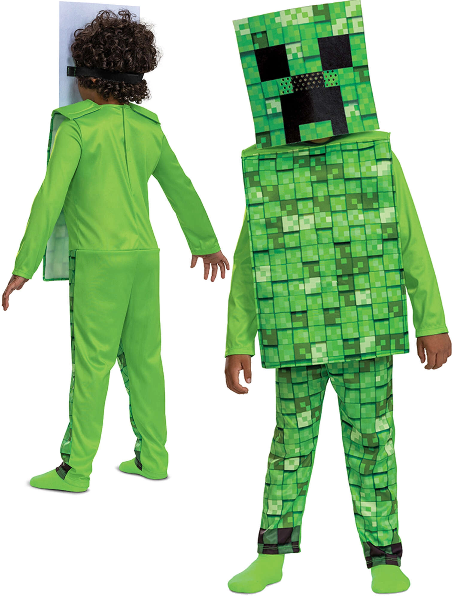 dětský kostým creeper MINECRAFT 127–136 cm (7–8 let)