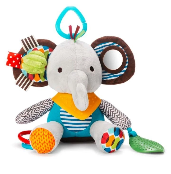 Skip Hop aktivní závěsná hračka na C kroužku Bandana Buddies sloník