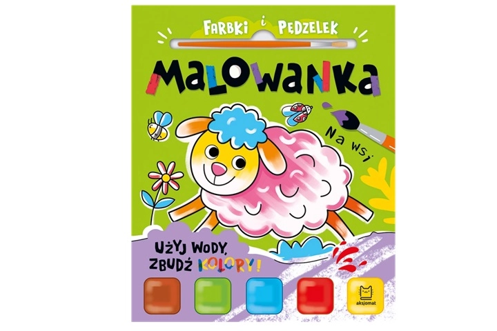 Malovánka s barvami a štětcem – použij vodu na farmě
