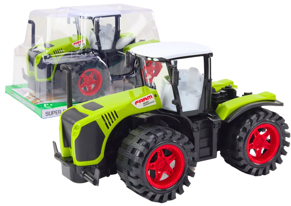 Zemědělský traktor Velký třecí pohon Zelené zemědělské vozidlo