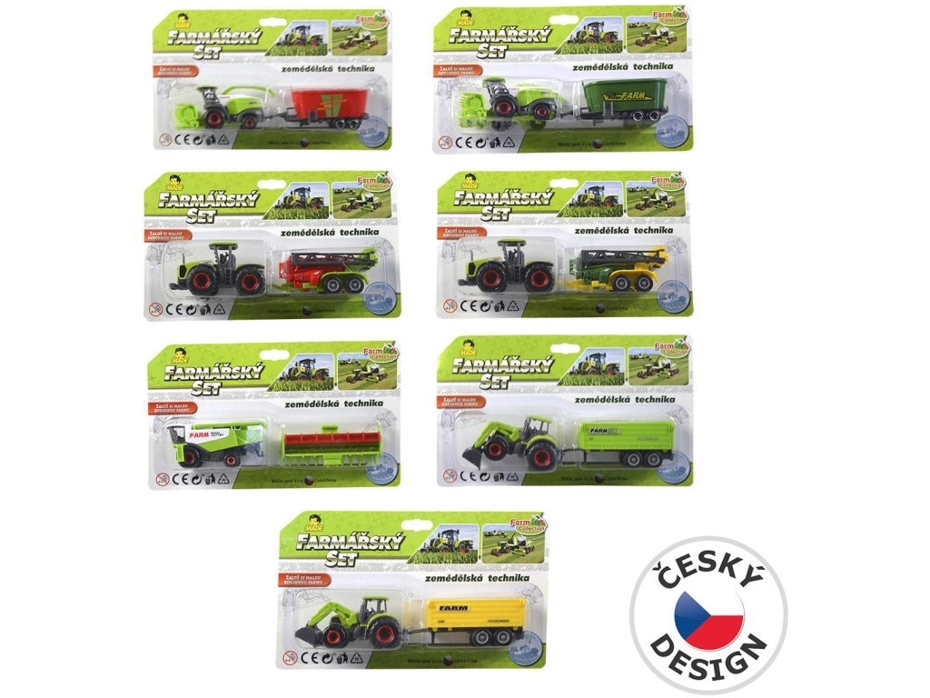 Zemědělská hračka na kartě 18 cm