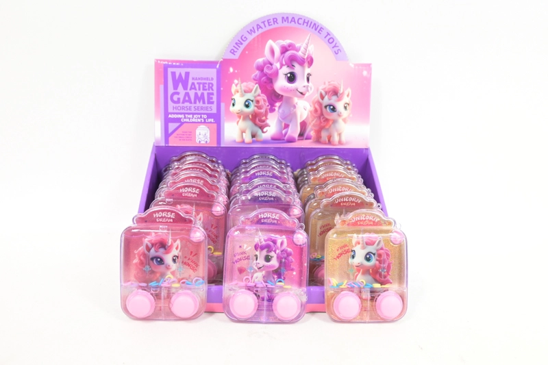 Kapesní vodní hra s kroužky jednorožec