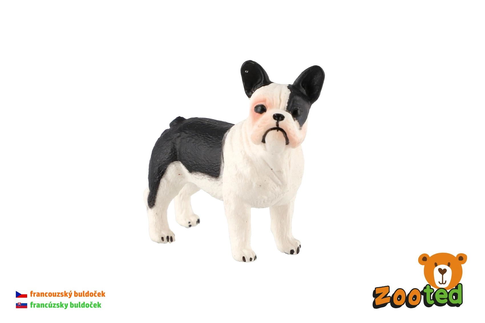 Francouzský buldoček – figurka psa 5 cm - 1 kus