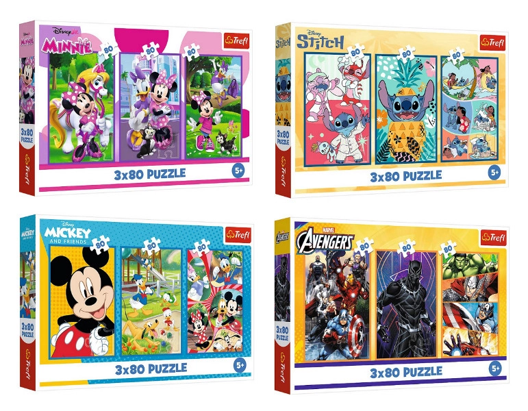 Puzzle 3×80 dílků