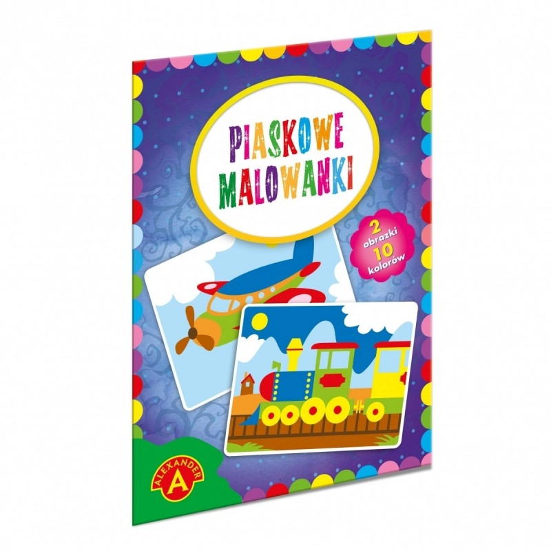Alexander Creative Set Pískové malování Vlak a letadlo