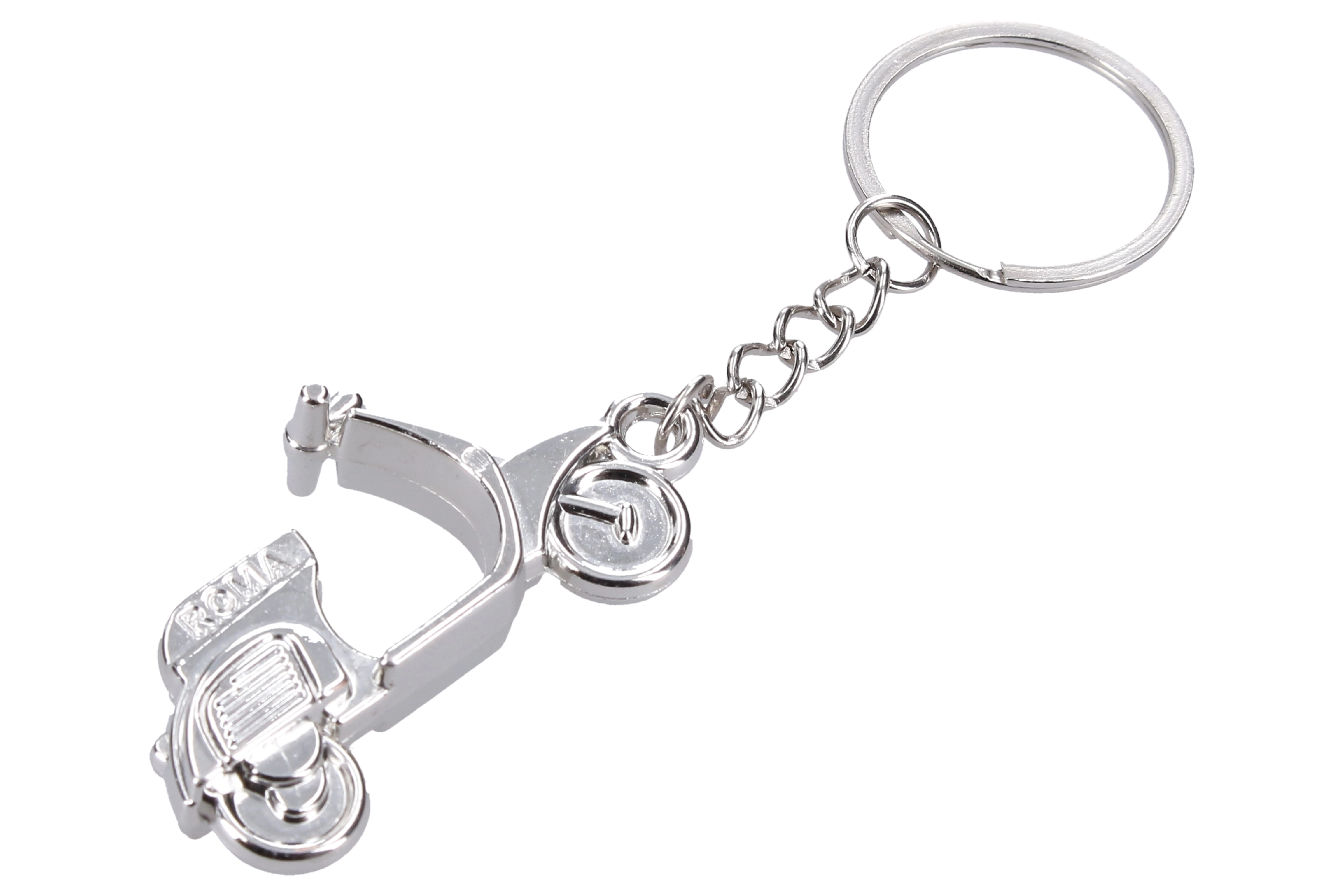 Kovová klíčenka skútr