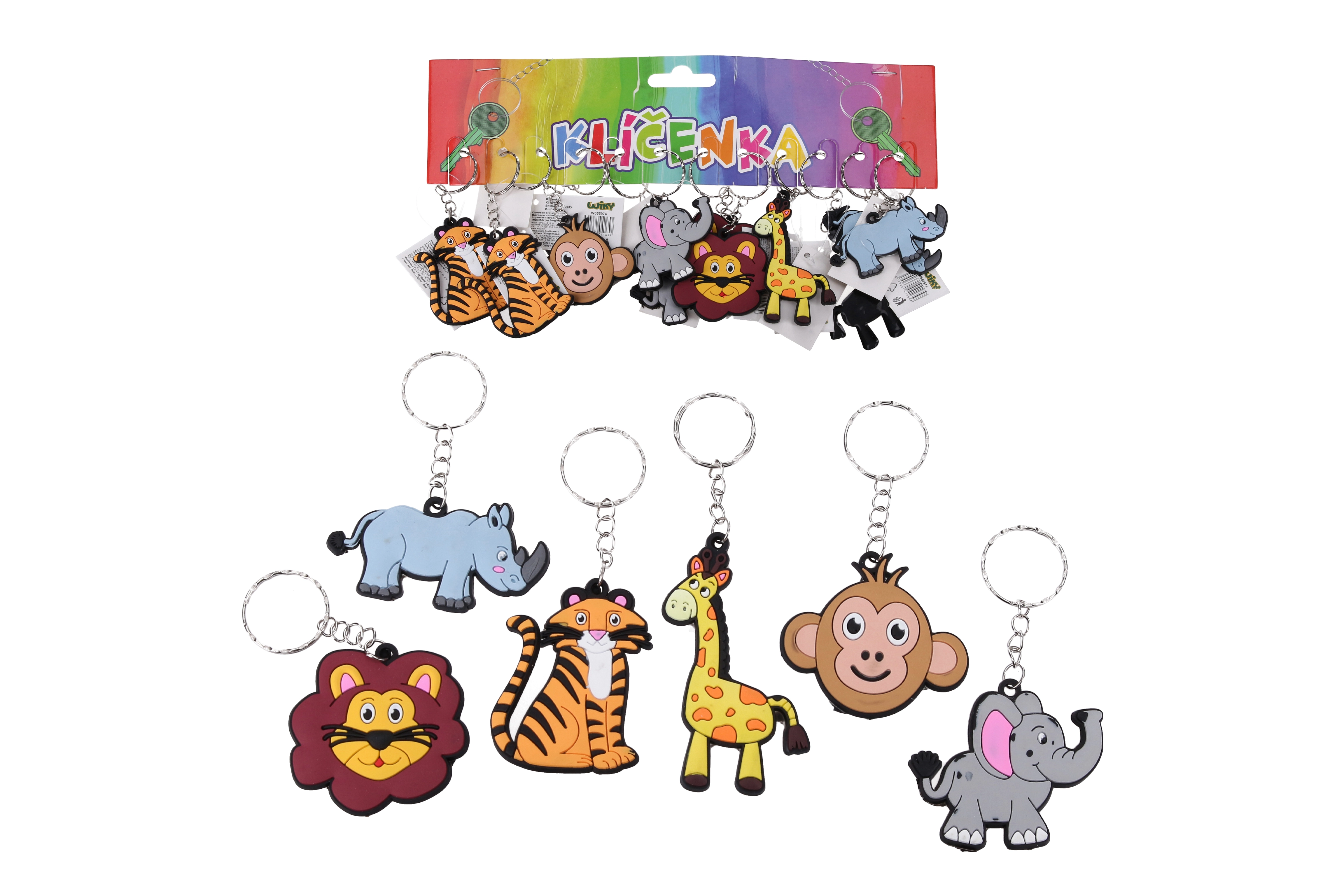 Klíčenka se zvířátky – mix druhů