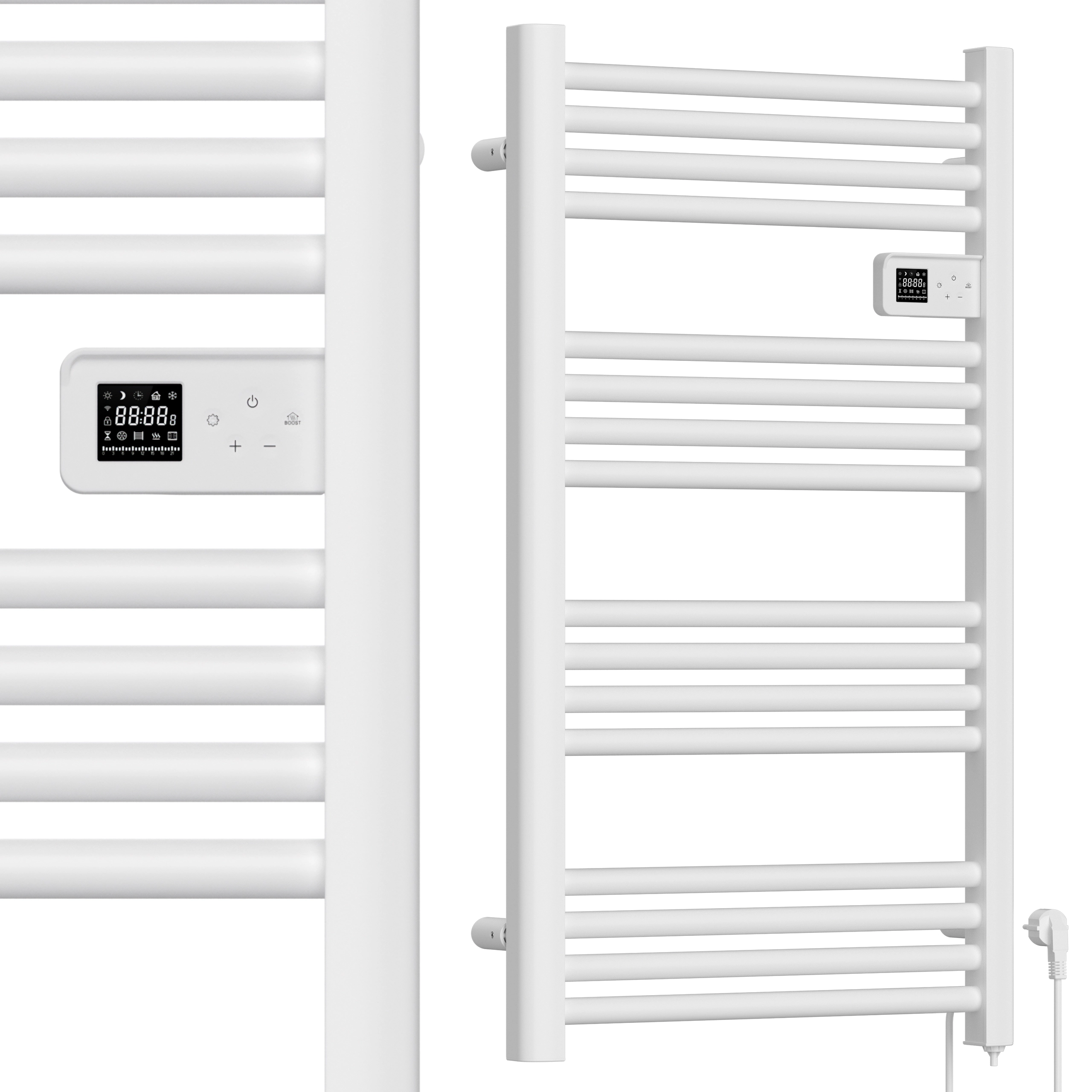 Elektrický koupelnový radiátor MALTEC 500 W s termostatem