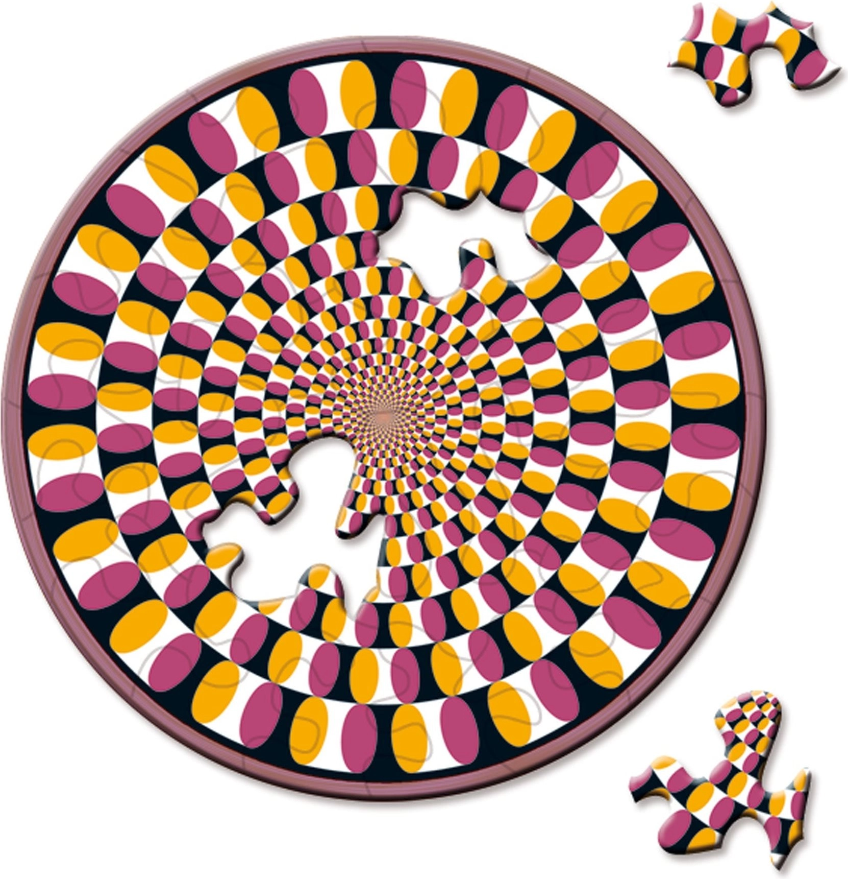 Curiosi kulaté mini puzzle Picoli houpačka 33 dílků