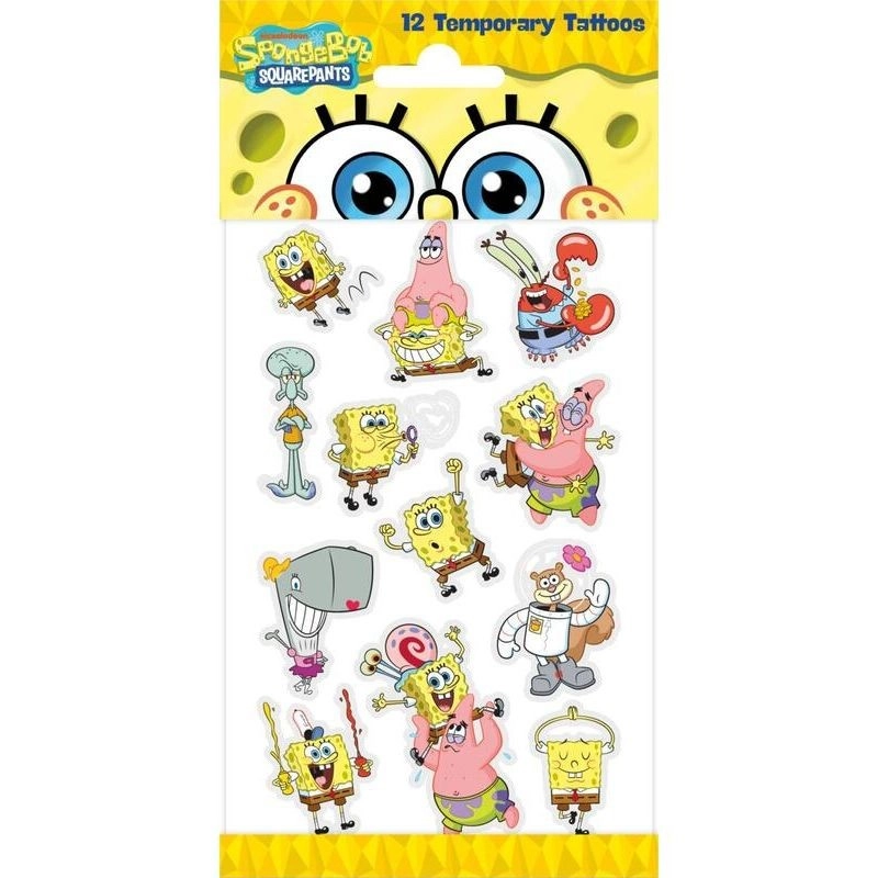 Dočasné tetování SPONGEBOB pro děti