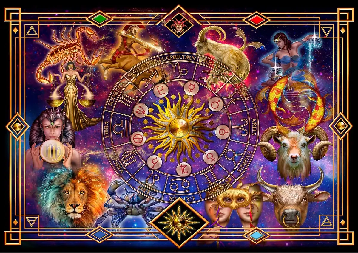 Dřevěné puzzle Zvěrokruh 4000 dílků od WOODEN CITY