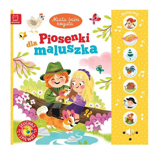 Levně Miała baba koguta. Piosenki dla maluszka. Słuchaj i śpiewaj