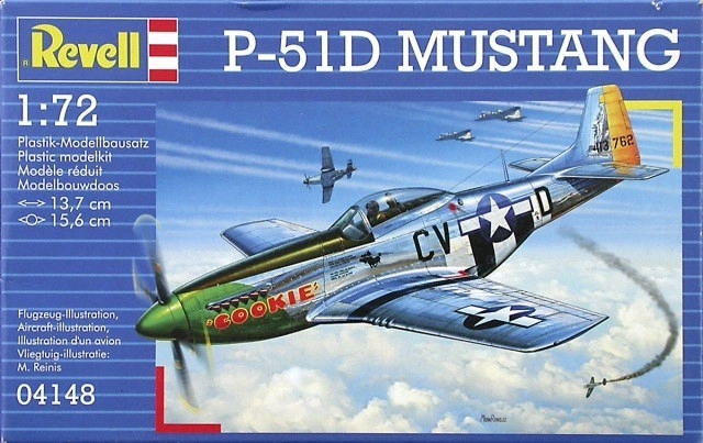 Revell Plastic ModelKit letadlo 04148 P-51D MUSTANG 1:72