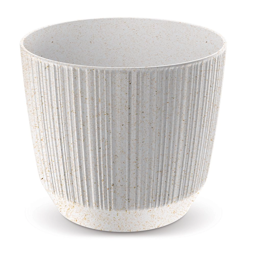 Prosperplast Květináč Ryfo Eco Wood 10,7 cm bílý