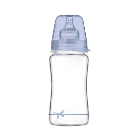 LOVI Lahev skleněná 250 ml BABY SHOWER kluk