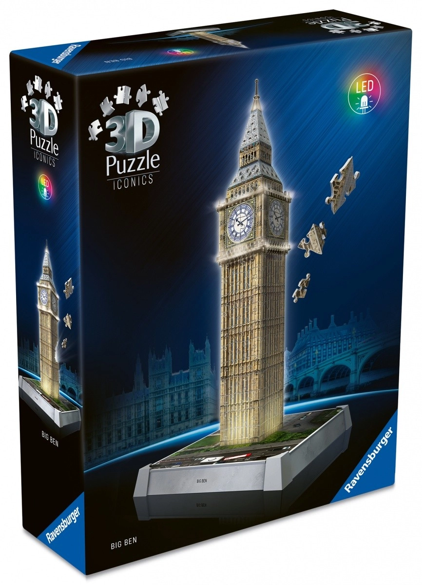 Ravensburger Iconics: Big Ben (Noční edice)