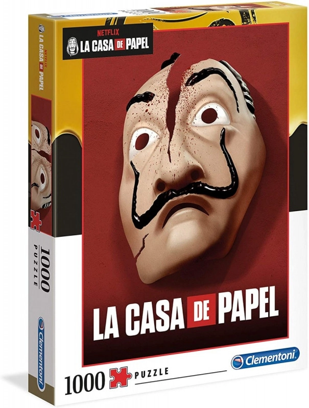 Clementoni Money Heist Mask 1000 dílků