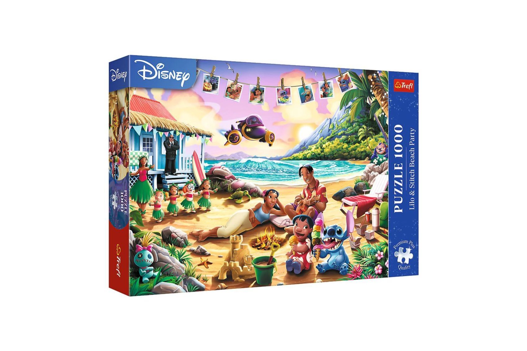 Puzzle LILO & STITCH – plážová párty 1000 dílků