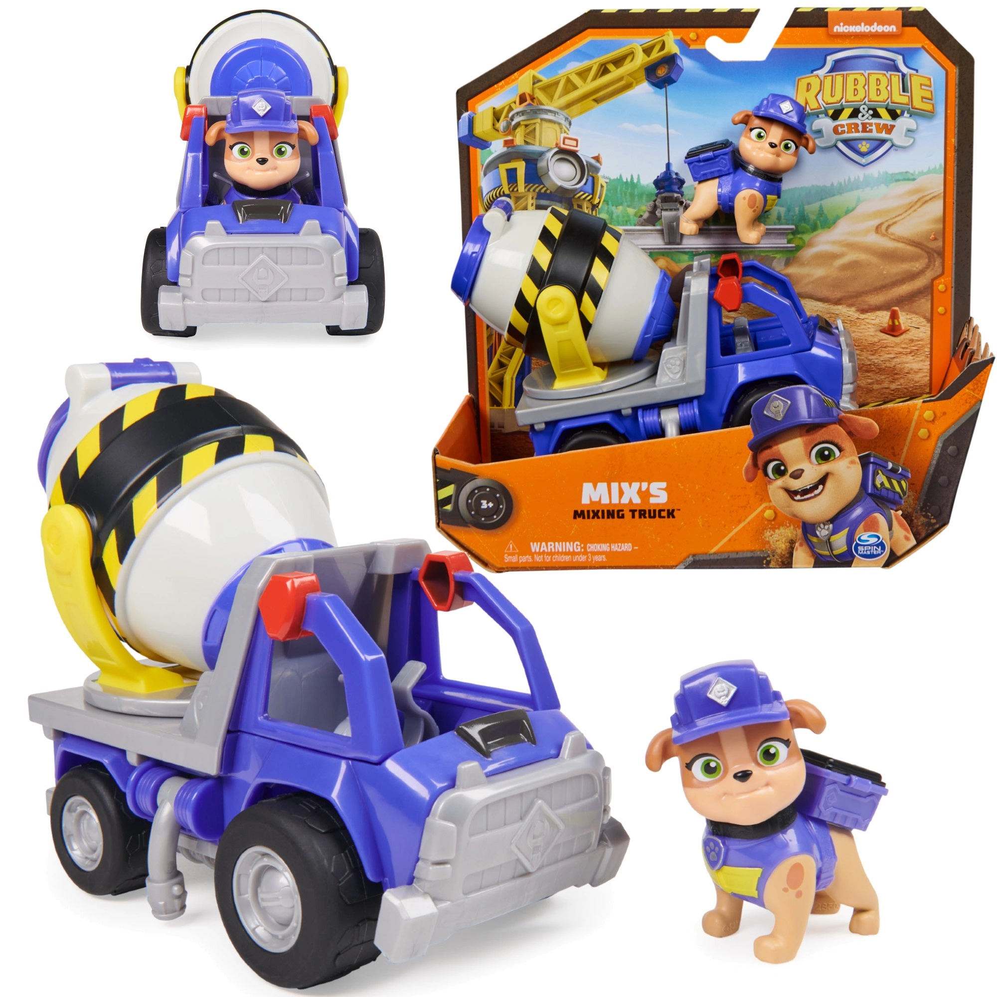 Paw Patrol Rubble & Crew mix – míchačka s figurkou