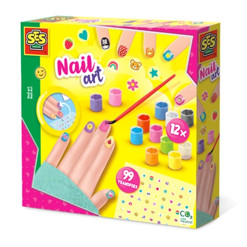 SES Sada na zdobení nehtů se samolepkami