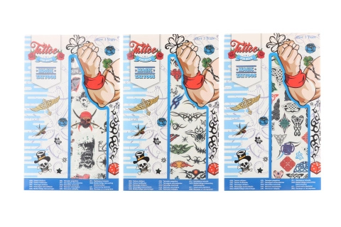 dočasná tetování pro kluky, sada 36 ks